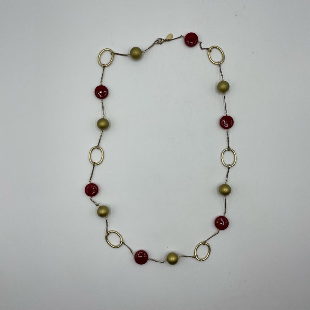 Lisa Sophiagoldbeadedlongnecklace